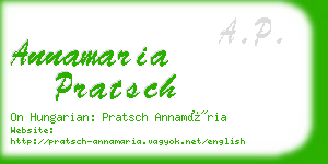 annamaria pratsch business card